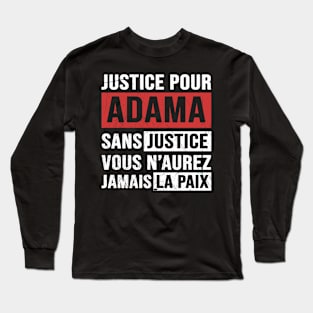 Justice Pour ADAMA Long Sleeve T-Shirt